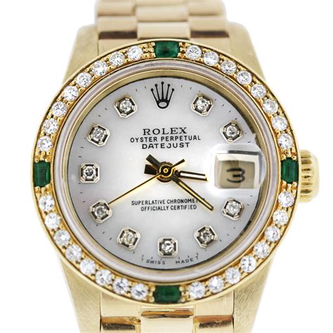 diamond emerald rolex watch|rolex diamond watch price.